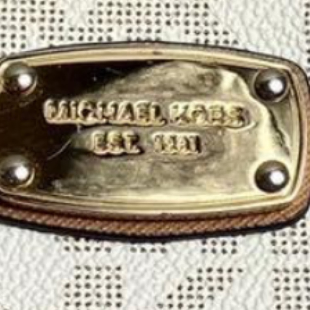 Michael Kors Beige and Brown Logo Cosmetic Case - Picture 9 of 9